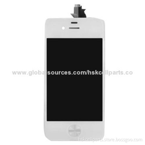 Replacement Phone LCD Screen with Digitizer Assembly for iPhone 4, Available in White